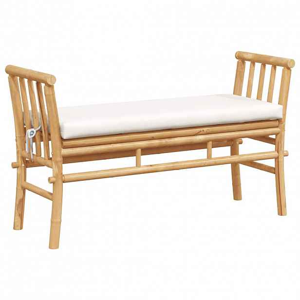 vidaXL Zahradní lavice 2 -Seater 110 x 38 x 65cm bambus Hnědá