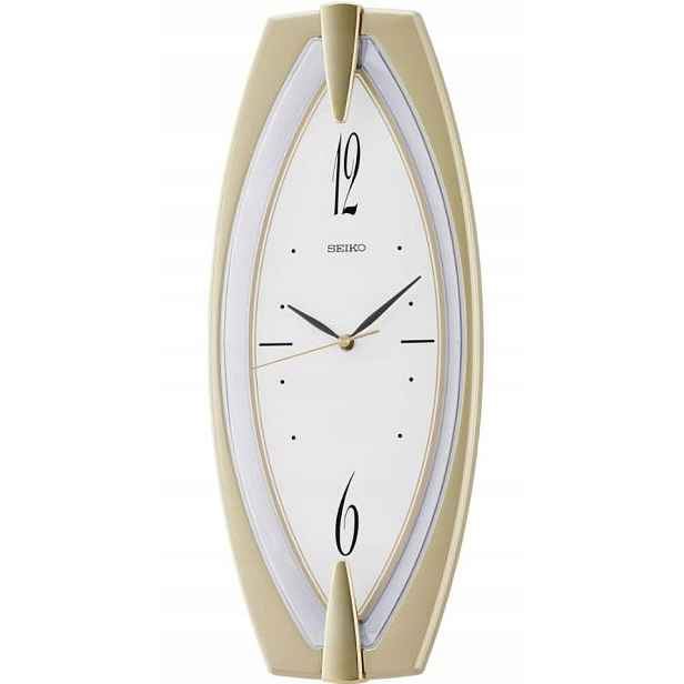 Podélný Elegantní Zlatý Nástěnný Hodinový Stroj Seiko QXA342T 45 cm Netyká