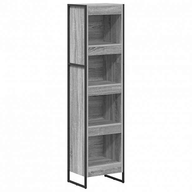vidaXL Knihovna 40 x 30 x 155 cm Kompozitní dřevo Šedá Sonoma