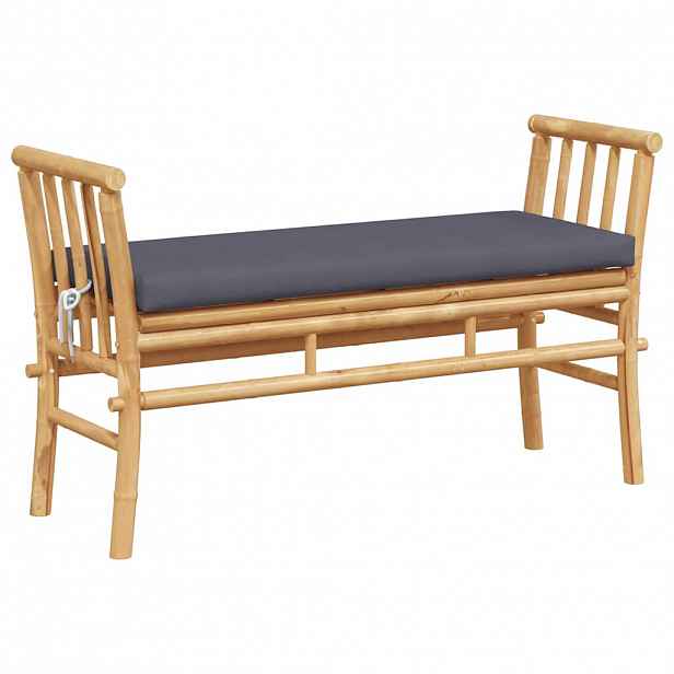 vidaXL Zahradní lavice 2 -Seater 110 x 38 x 65cm bambus Hnědá