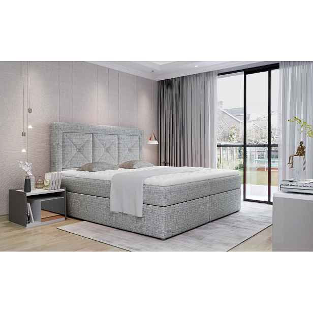 Boxspring Idris Rozměr: 160 x 200 cm, látka: Berlin  01