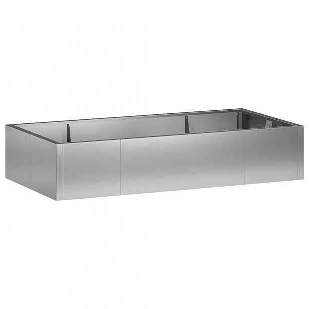 vidaXL Opěrná zeď 6 ks 200 x 100 x 50 cm Pozinkovaná ocel Stříbrná