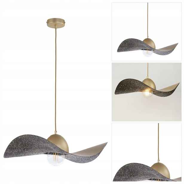 Závěsná lampa Kapello M zlatá, moderní design v kuchyni Sigma Lighting