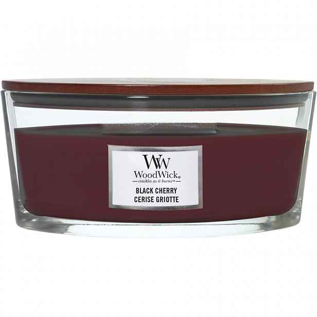 Woodwick Vonná svíčka loď Black Cherry, 453 g