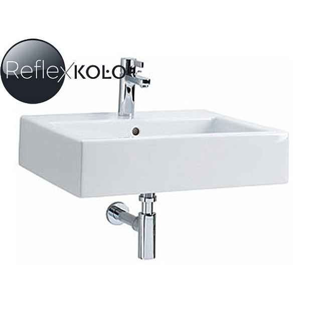 Kolo Geberit Group KOLO Twins L51150900 - umyvadlo uvnitř pravoúhlé 50 x 46 cm s otvorem; bílé+REFLEX