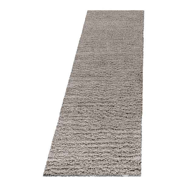Světle hnědý běhoun 80x250 cm Fluffy – Ayyildiz Carpets