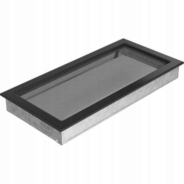 Větrací Krbová Mřížka Černá 22X45 Do Krbu S Mřížkou Kratki