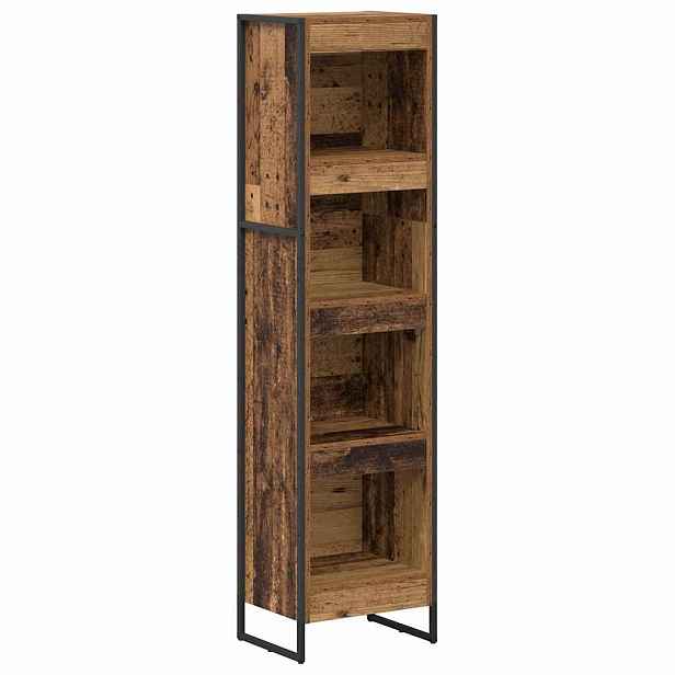vidaXL Knihovna 40 x 30 x 155 cm Kompozitní dřevo Staré dřevo