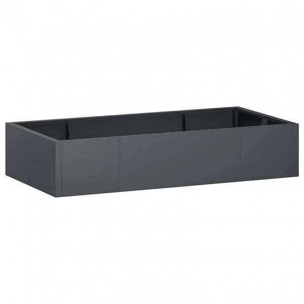 vidaXL Opěrná zeď 6 ks 200 x 100 x 50 cm Ocel Antracitová
