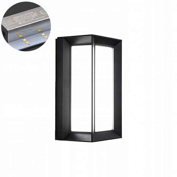 Venkovní lampa o výkonu 18 W s pohybovým senzorem, zahradní nástěnné svítidlo
