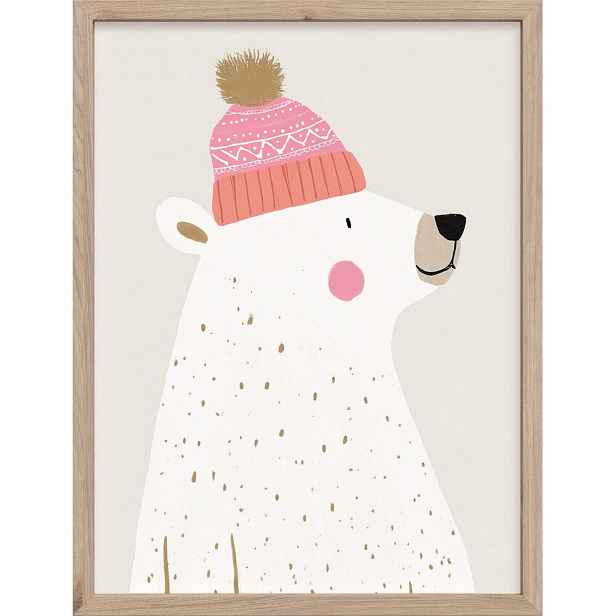 Dětský obrázek 30x40 cm White Bear – Styler