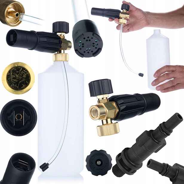 Pěnovačka Rosfix 1000 ML Tryska 1,23 MM G1/4F S Adaptérem Pro Black&decker