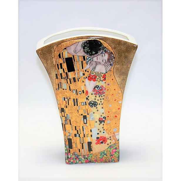 Váza, moderní keramický flakon Gustav Klimt
