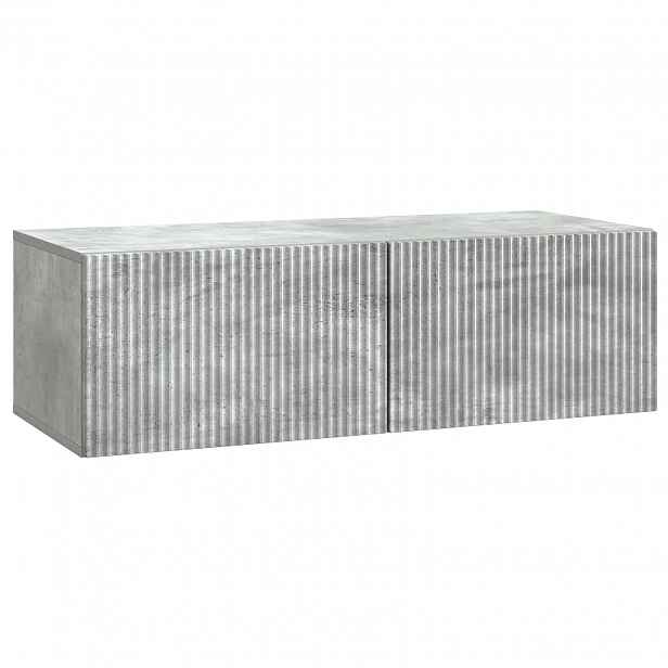vidaXL Nástěnná TV skříň 98 x 41 x 30 cm Betonově šedá