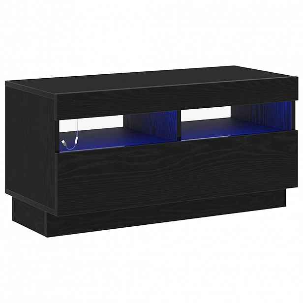 vidaXL Televizní skříň 80 x 35 x 40 cm Černý dub Kompozitní dřevo