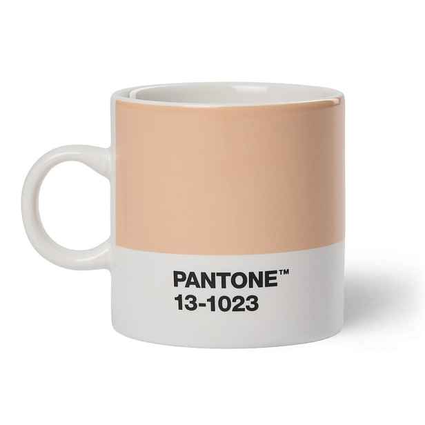 Broskvový porcelánový šálek na espresso 120 ml Peach Fuzz 13-1023 – Pantone