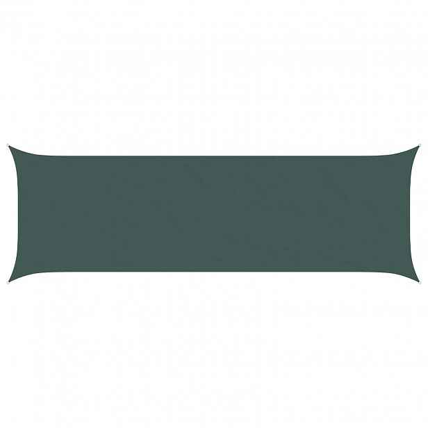 vidaXL Sluneční plachta Tmavě zelená 2 x 6 m 100% polyester Oxford