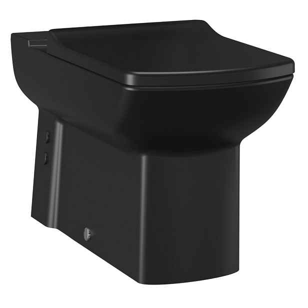 Creavit LARA WC mísa pro kombi, spodní/zadní odpad, 35x64cm, černá mat