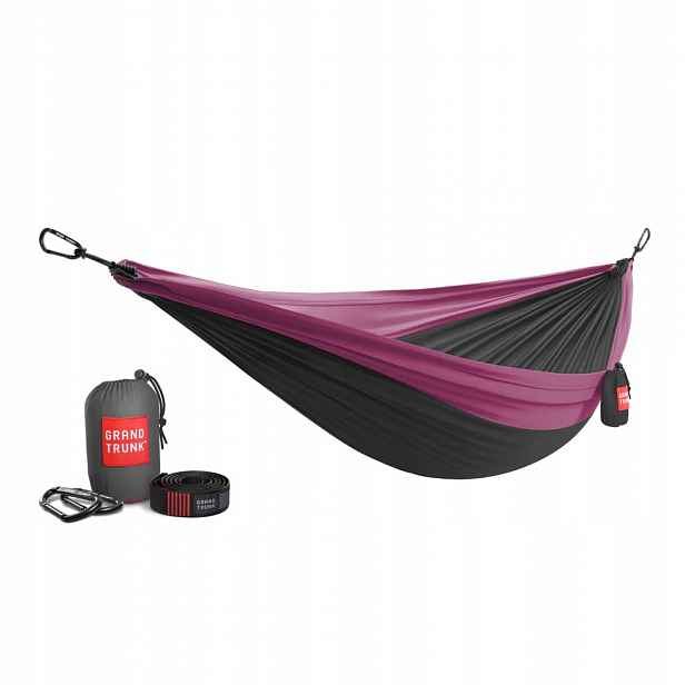 Houpací síť Grand Trunk Double Deluxe s popruhy, magenta