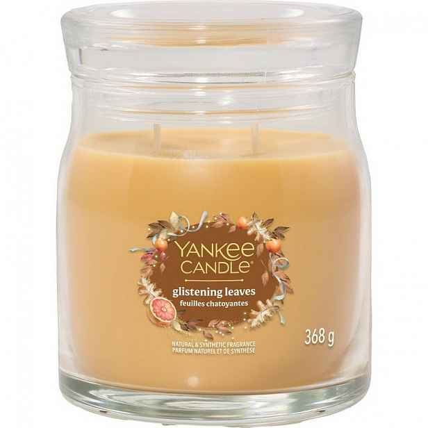 Yankee Candle Vonná svíčka střední Signature Glistening Leaves, 368 g, M