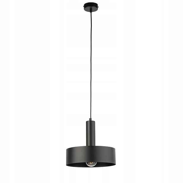 Závěsná lampa Vitrum Černá 1xE27 15W Nastavitelná výška Kov pro Sigma Lighting