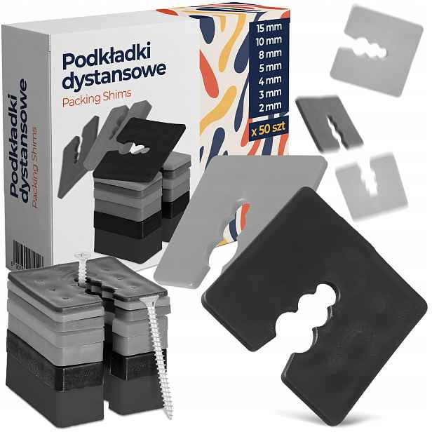 350x Distanční podložky 2-15 mm Dystanse Vyrovnávací klíny šroubů Oki 8W