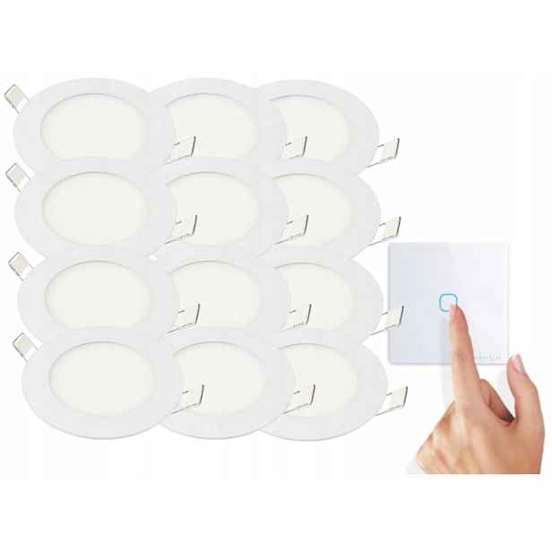 Sada svítidel Halogen Strop Led 3W 12x Vypínač