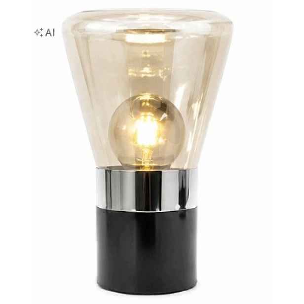 Stolní lampa Alpha Skleněná Chrom 29,5 cm Anglická zástrčka (uk)