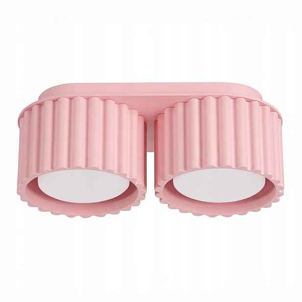 Stropní Svítidlo stropní lampa Spotové osvětlení dvojité Aura 2 růžová Gx53 Sollux