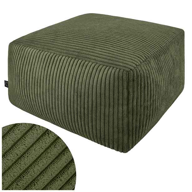Moderní Taburet Sedák 45 CM Čtvercový Do Obývacího Pokoje Podnožka Měkká