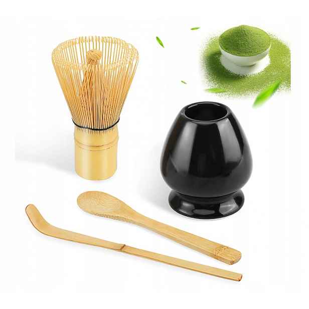 Moje Matcha 4v1 Box 4-dílná sada matchy Metla Lžička Podstavec