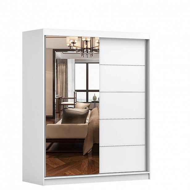 imoebel24 SKŘÍŇ s otočnými dveřmi Bono 05 160 cm 160200/61 cm, 2dveřová, bílý