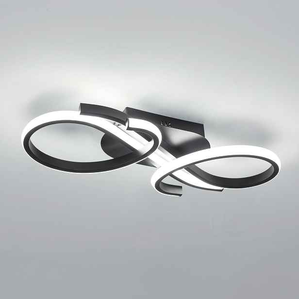 Led Stropní Svítidlo Černé Moderní Nástěnné do Obýváku 36W 4050LM 6500K