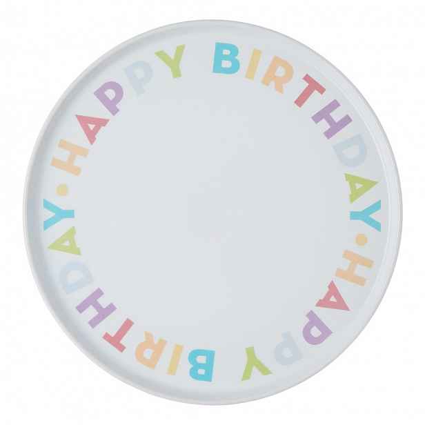 Butlers HAPPY BIRTHDAY Talíř na dort 32 cm - mix