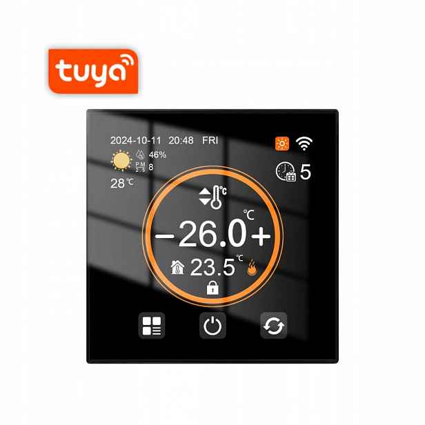 Bot WiFi pokojový termostat Tuya RTL5 16A černá