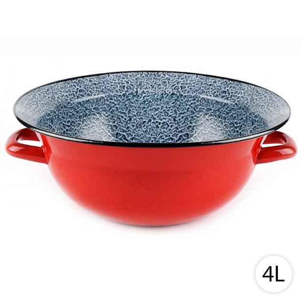 Perfect Home Smaltovaná miska, Vandlík 4L, 34cm, červená, 3918