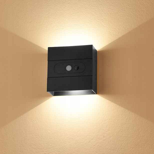 2ks Led nástěnné svítidlo Venkovní nástěnné svítidlo s pohybovým senzorem Nahoru A Dolů 2200 mA Aku