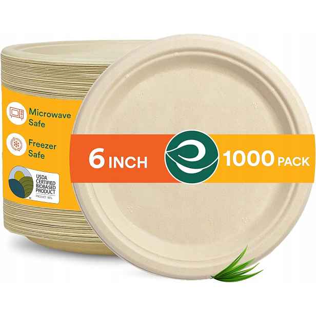Papírové talíře Eco Soul 15 cm biologicky rozložitelné 1000 ks