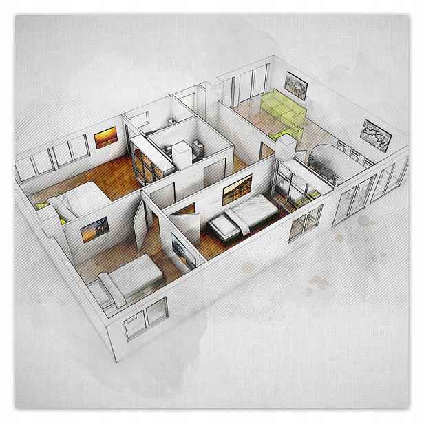 Plakáty 140x140 Vizualizace 3D návrhu