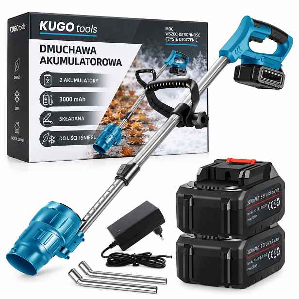 Foukač Akumulátorová skládací zahradní 2x Aku 3000 mAh