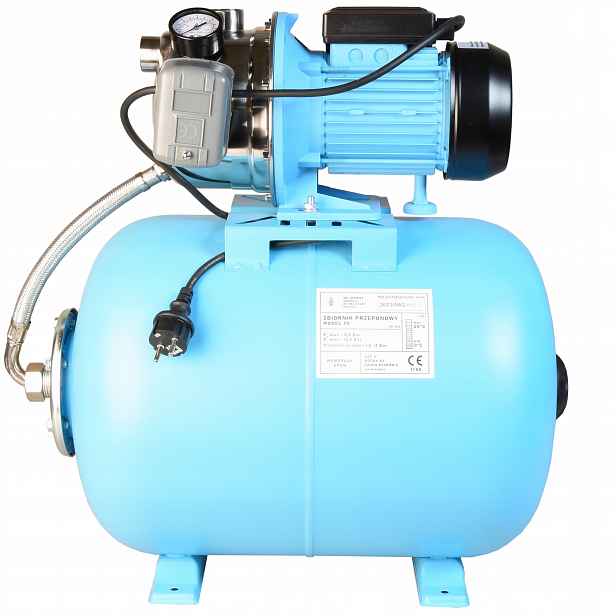 Výkonný 50 L Hydrofor, Čerpadlo Na Odsávání Vody Inox 1100 W 60 L/min, Připraveno K Provozu