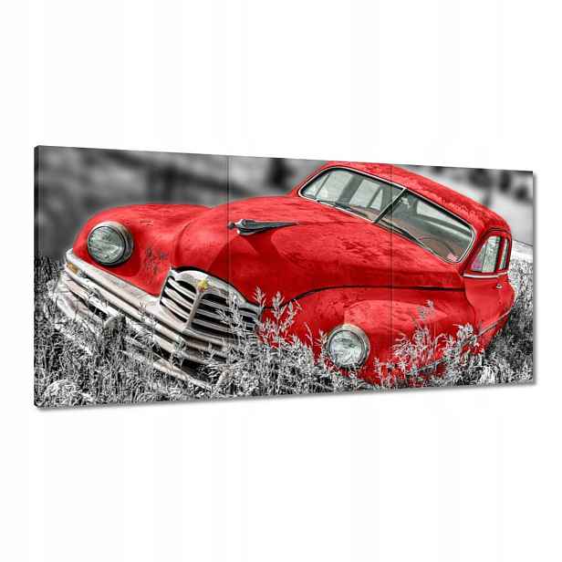 Obrazy 120x60 Červené staré auto