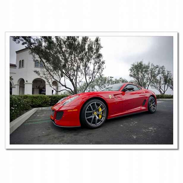 Plakáty v rámu 60x40 Červené auto Ferrari