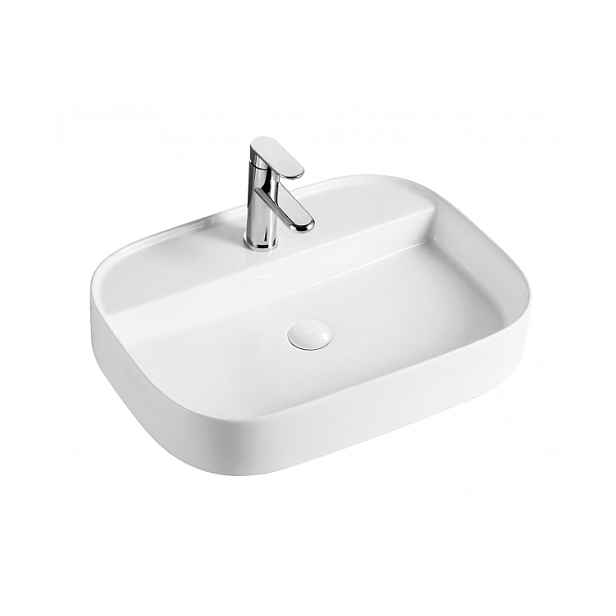 Eco produkty Moderno 50 keramické umyvadlo na desku 50;5 x 40 x 13;5 pro baterii na umyvadle