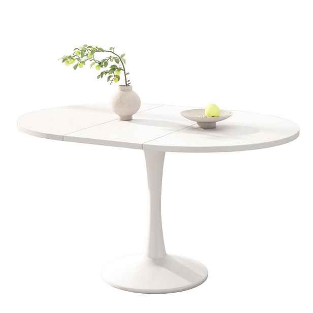 EVRYAE JÍDELNÍ STŮL zasouvací oválný úsporný moderní design MDF odolný snadná údržba