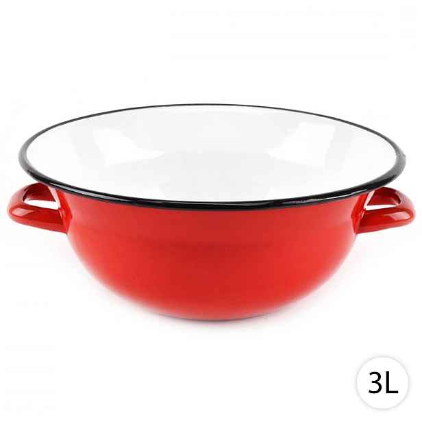 Perfect Home Smaltovaná miska, Vandlík 3L, 26cm, červená, 4267