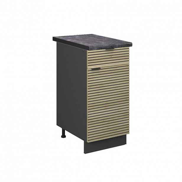 Vicco SPODNÍ SKŘÍŇKA KUCHYŇSKÉ LINKY Fame-Line Dubový panel 40 cm , PD Antracit