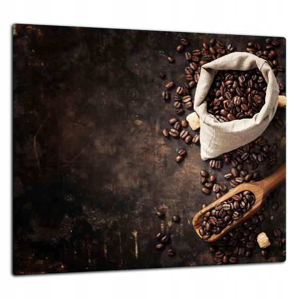 Skleněná Ochranná Deska Panel Lepidlo 65x60 Káva