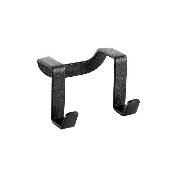 Černý závěsný dvojitý háček Metaltex Galileo Lava