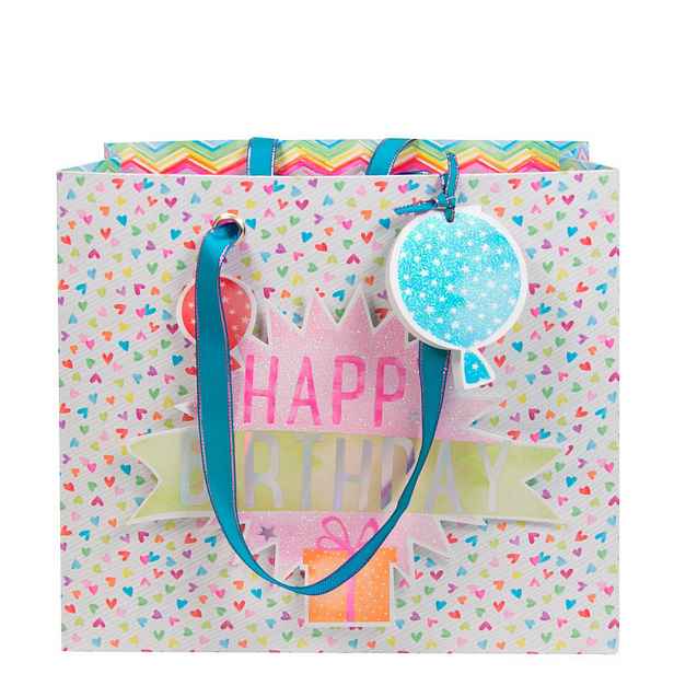 Dárková taška 28x25x11 cm Artebene Happy Birthday